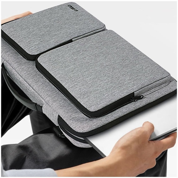 Laptop-Hülle Defender Bag 13-14, Crayon Grey, Tech-Protect