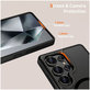 Case MagMat MagSafe für Galaxy S25 Ultra, Matte Black, Tech-Protect