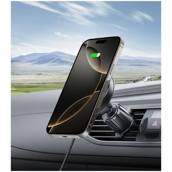 Autohalterung MM15W-V4 Magnetic MagSafe Dashboard & Vent 15W, schwarz, Tech-Protect