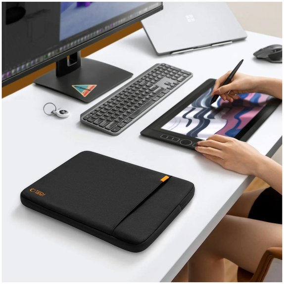 Laptop-Hülle Defender 13-14, schwarz, Tech-Protect