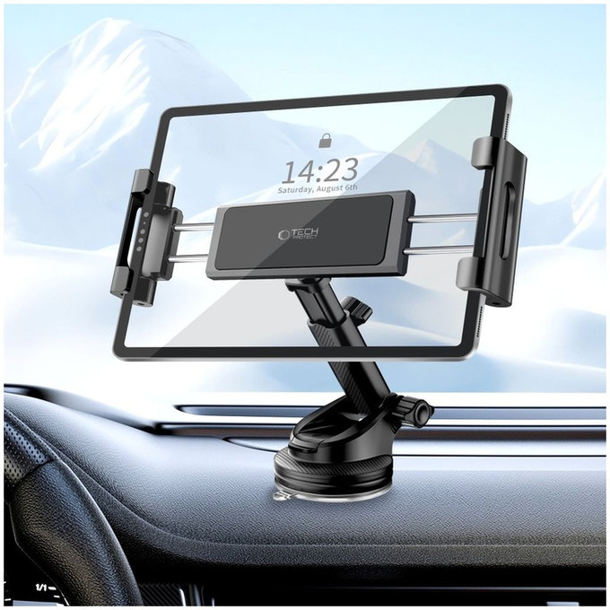 Autohalterung V4 Universal Windshield & Dashboard for Tablet, schwarz, Tech-Protect