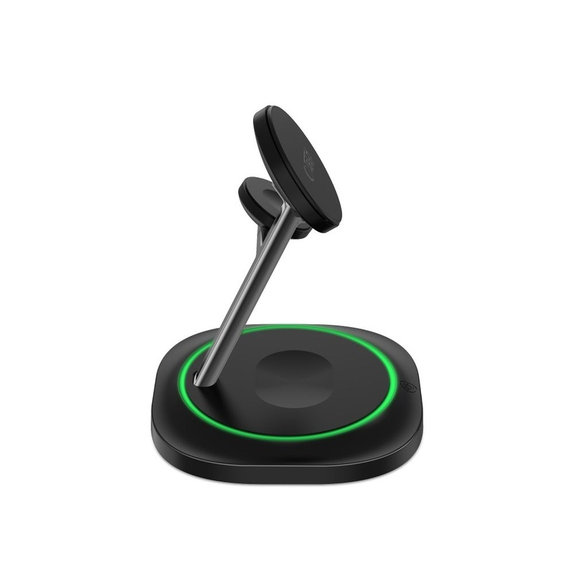 Kabelloses Ladegerät QI15W-A46 3IN1 Magnetic MagSafe, schwarz, Tech-Protect