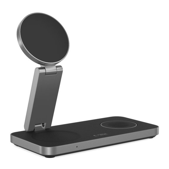 Kabelloses Ladegerät QI15W-A47 3IN1 Magnetic MagSafe, schwarz, Tech-Protect