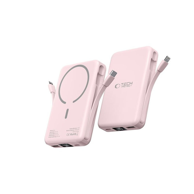 Powerbank PB31 Lifemag MagSafe 10000mAh, rosa, Tech-Protect