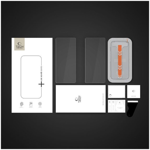 Panzerglas Quick Set+ 2-PACK für Samsung S24 / S25, transparent, Tech-Protect