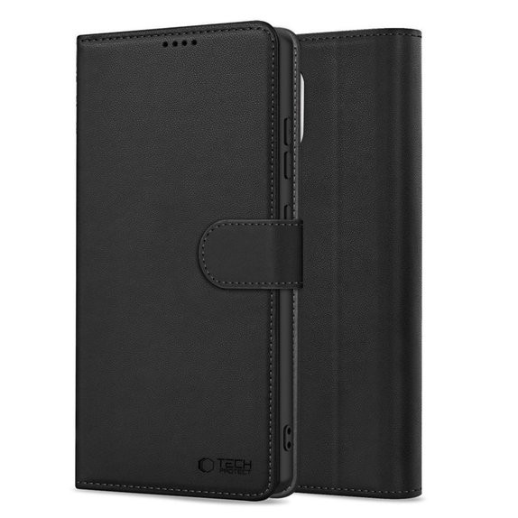 Hülle Wallet für Motorola Edge 60 / 60 Fusion, schwarz, Tech-Protect