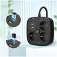 Netzladegerät PCS3X4 Power Strip 2 USB & 2 USB-C & 3 Socket 200cm, schwarz, Tech-Protect