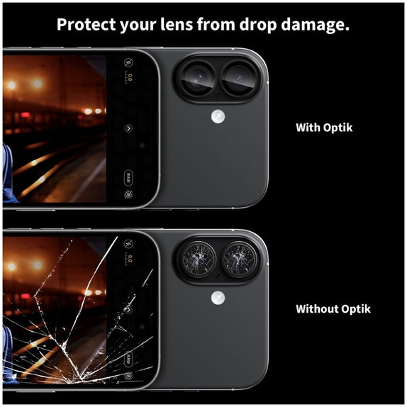 Kameraschutz Camring Fit+ für iPhone 16 / 16 Plus / 17, transparent, Tech-Protect