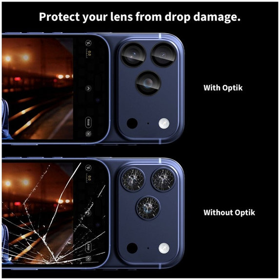 Kameraschutz Camring Fit+ für iPhone 14 Pro / Max / 15 Pro / Max / 16 Pro / Max / 17 Pro / Max, transparent, Tech-Protect
