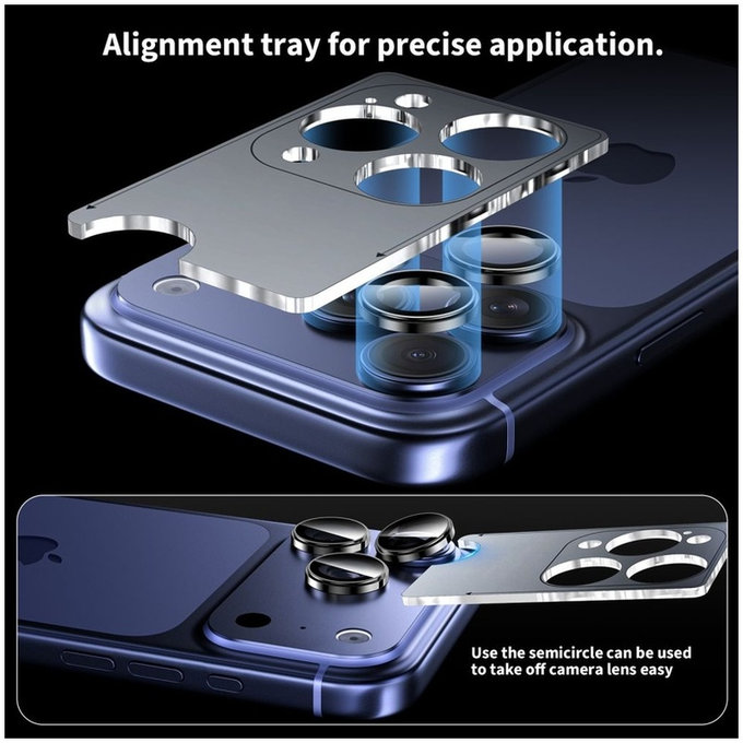 Kameraschutz Camring Fit+ für iPhone 14 Pro / Max / 15 Pro / Max / 16 Pro / Max / 17 Pro / Max, transparent, Tech-Protect