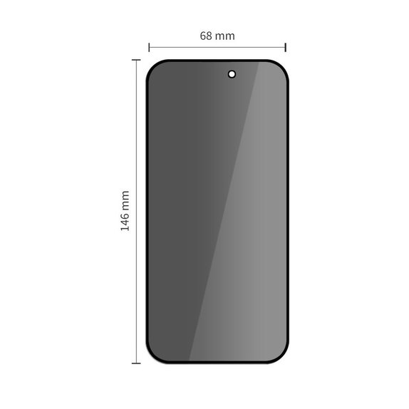 Privacy-Panzerglas Glass Spy+ 2-PACK für iPhone 16 Pro / 17 / 17 Pro, privacy, Tech-Protect