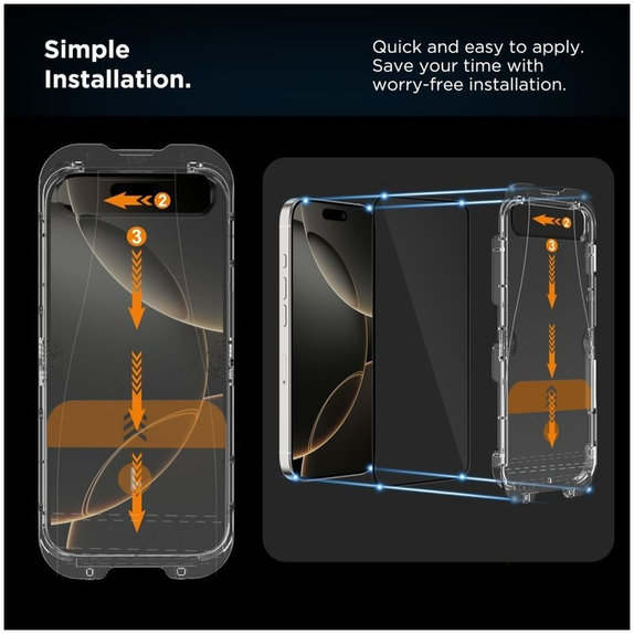 Panzerglas Quick Set+ 2-PACK für iPhone 17, schwarz, Tech-Protect