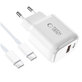 Netzladegerät NCA20 2-PORT PD 20W / QC3.0 + USB-C Cable, weiß, Tech-Protect
