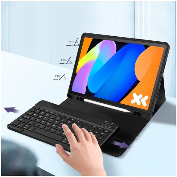 Hülle Sc Pen + Keyboard für Lenovo Idea Tab / K11 Gen 2 11.0 TB-336, schwarz, Tech-Protect