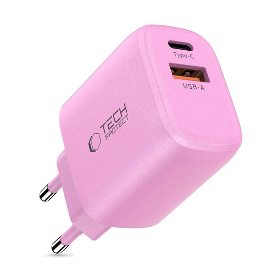 Netzladegerät NCA20 2-PORT PD 20W / QC3.0, Baby Pink, Tech-Protect