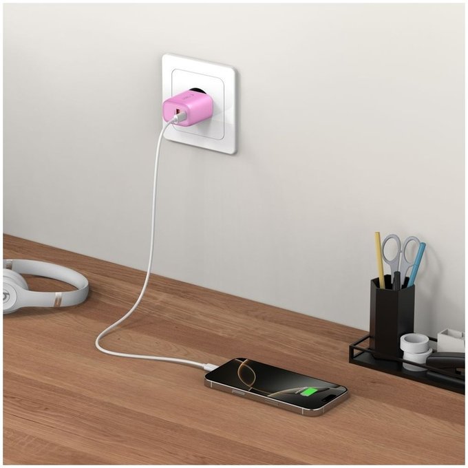 Netzladegerät NCA20 2-PORT PD 20W / QC3.0, Baby Pink, Tech-Protect