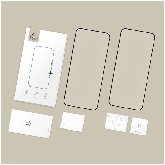 Panzerglas Glass Fit+ 2-PACK für Motorola Edge 50 Neo / 60 Neo, schwarz, Tech-Protect