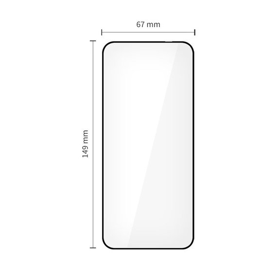 Panzerglas Glass Fit+ 2-PACK für Motorola Edge 50 Neo / 60 Neo, schwarz, Tech-Protect