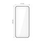 Panzerglas Glass Fit+ 2-PACK für Motorola Edge 50 Neo / 60 Neo, schwarz, Tech-Protect