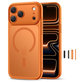 Hülle MagPeak MagSafe CC für iPhone 17 Pro Max, Matte Cosmic Orange, Tech-Protect