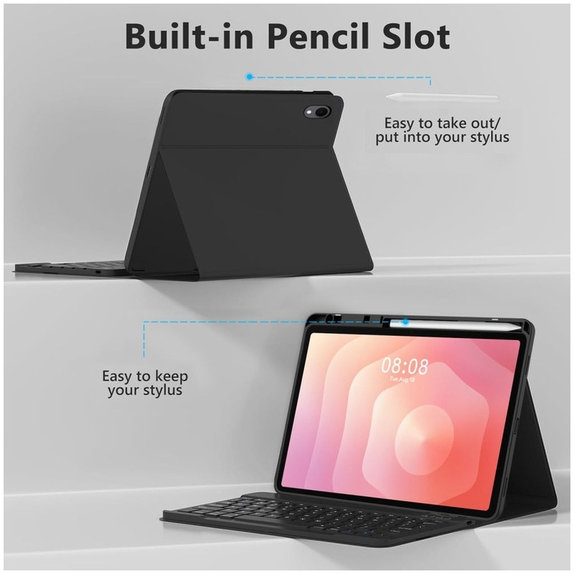 Hülle Sc Pen + Keyboard für Samsung Tab S11 11.0 X730 / X736B, schwarz, Tech-Protect