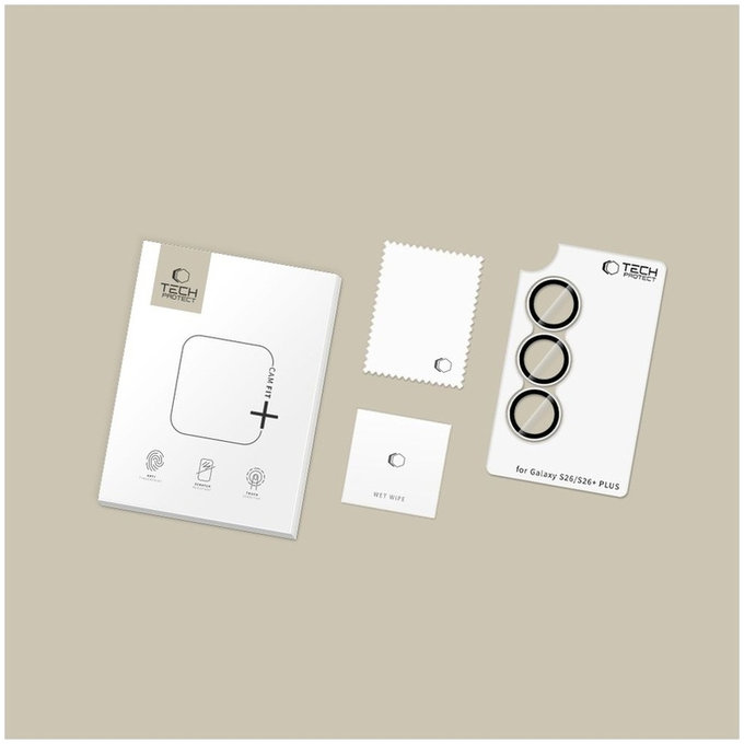 Kameraschutz Camring Fit+ für Samsung S26 / S26+ Plus, transparent, Tech-Protect
