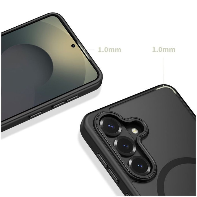 Hülle Magcam MagSafe für Samsung S26, Matte Black, Tech-Protect