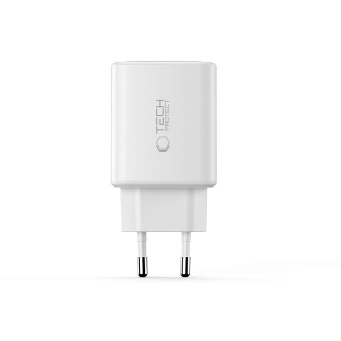 Netzladegerät NCA65W-GAN 3-PORT PD 65W / QC3.0, weiß, Tech-Protect