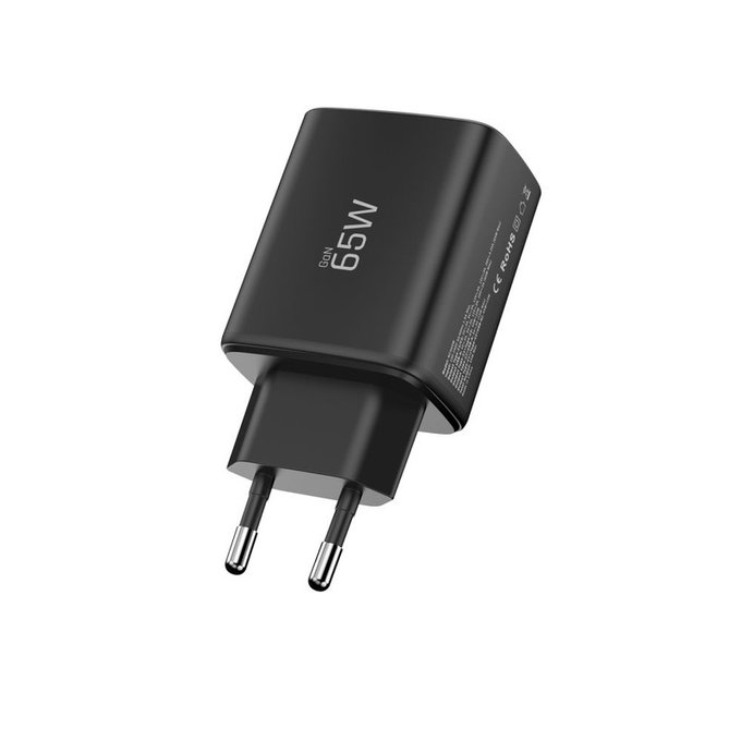 Netzladegerät NCA65W-GAN 3-PORT PD 65W / QC3.0, schwarz, Tech-Protect