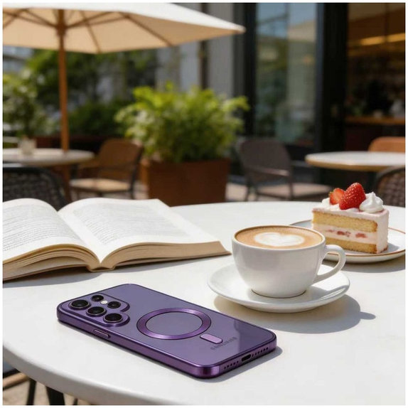 Hülle MagFlex MagSafe für Samsung S26 Ultra, Cobalt Violet, Tech-Protect