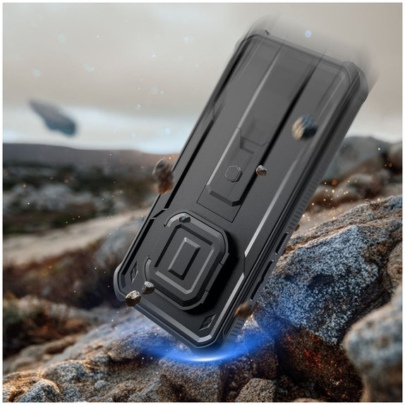 Kevlar Cam+ Hülle mit 2 Front-Rahmen für Xiaomi Redmi Note 15 Pro 5G, Schwarz, Tech-Protect