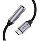 Adapter Ultraboost USB-C To Mini Jack 3.5MM DAC, Iron Grey, Tech-Protect