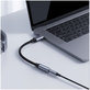 Adapter Ultraboost USB-C To Mini Jack 3.5MM DAC, Iron Grey, Tech-Protect
