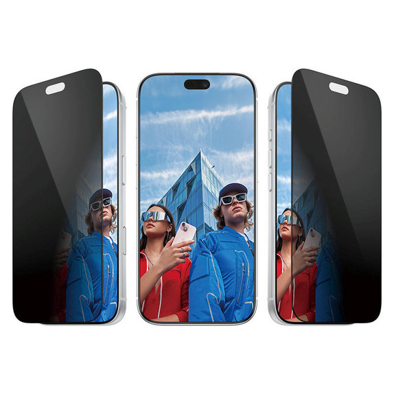 Schutzglas UWF 2-Way Privacy mit Applikator für iPhone 18 Pro, Schwarz, PanzerGlass