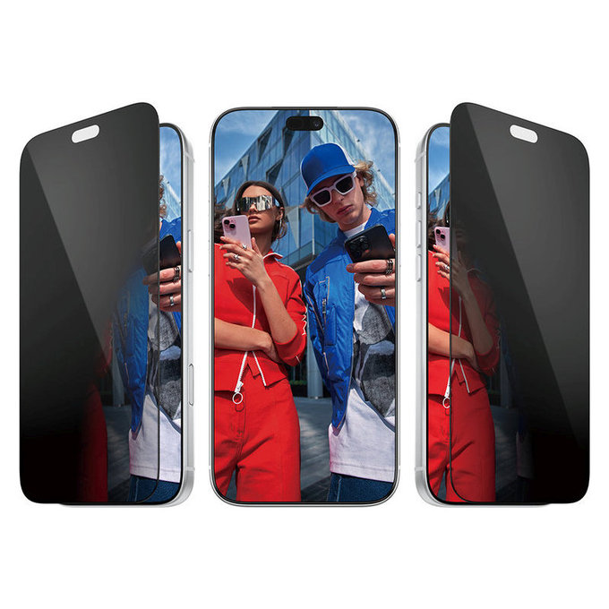 Schutzglas UWF 2-Way Privacy mit Applikator für iPhone 18 Pro Max, Schwarz, PanzerGlass