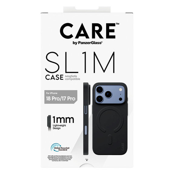 Hülle SL1M mit MagSAFE für iPhone 18 Pro/17 Pro/16e, Schwarz, PanzerGlass