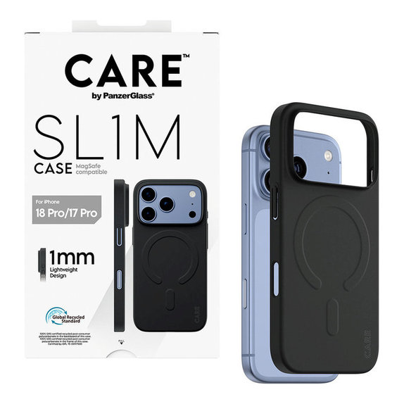 Hülle SL1M mit MagSAFE für iPhone 18 Pro/17 Pro/16e, Schwarz, PanzerGlass