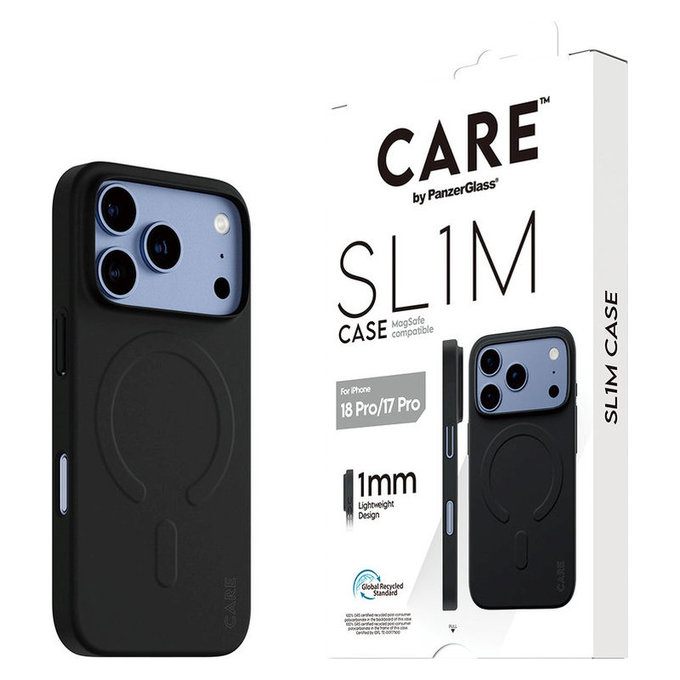 Hülle SL1M mit MagSAFE für iPhone 18 Pro/17 Pro/16e, Schwarz, PanzerGlass