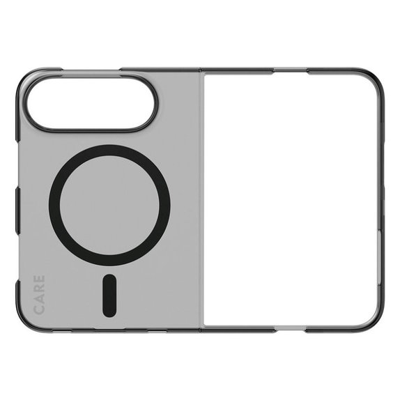 SL1M Smokey Hülle mit schwarzem MagSafe für iPhone Duo, PanzerGlass