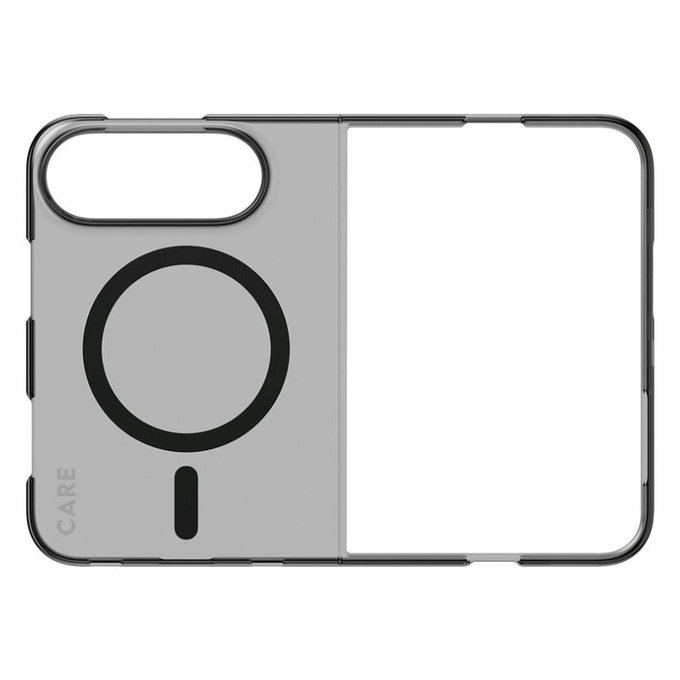 SL1M Smokey Hülle mit schwarzem MagSafe für iPhone Duo, PanzerGlass