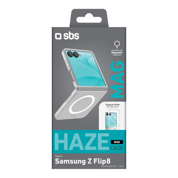 Hülle Haze Mag für Samsung Galaxy Z Flip8, Transparent, SBS