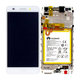 Huawei Y6 II CAM-L21 - LCD Display + Touchscreen Front Glas + Rahmen + Akku Batterie (White) - 02350VRS Genuine Service Pack