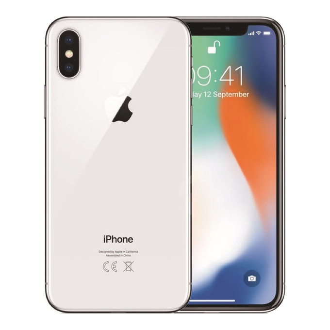Apple iPhone X Silver 256GB A Refurbished