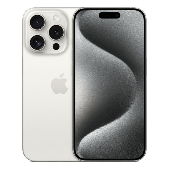 Apple iPhone 15 Pro White Titanium 1TB A+ Refurbished