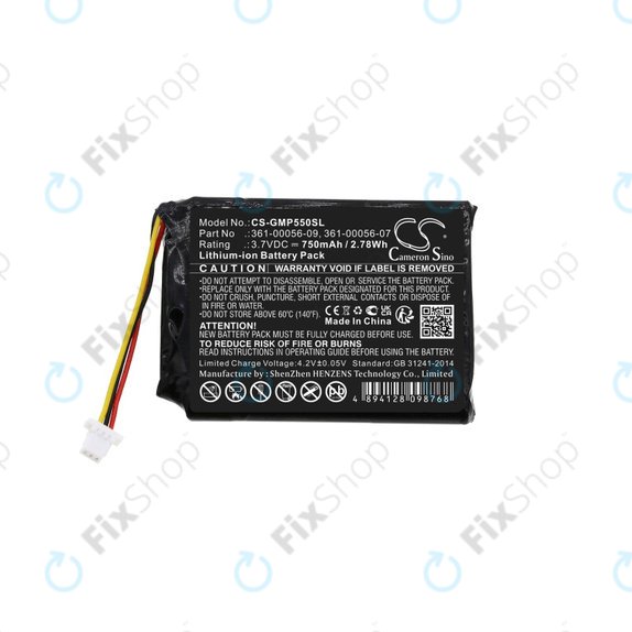 Garmin Drive 60, 61, Pro 70, Pro 550, Pro Trashbreaker, PT 5, PT 10, Sport Pro Transmitter, TB 10 - Akku Batterie 361-00056-07, 361-00056-09 750mAh HQ