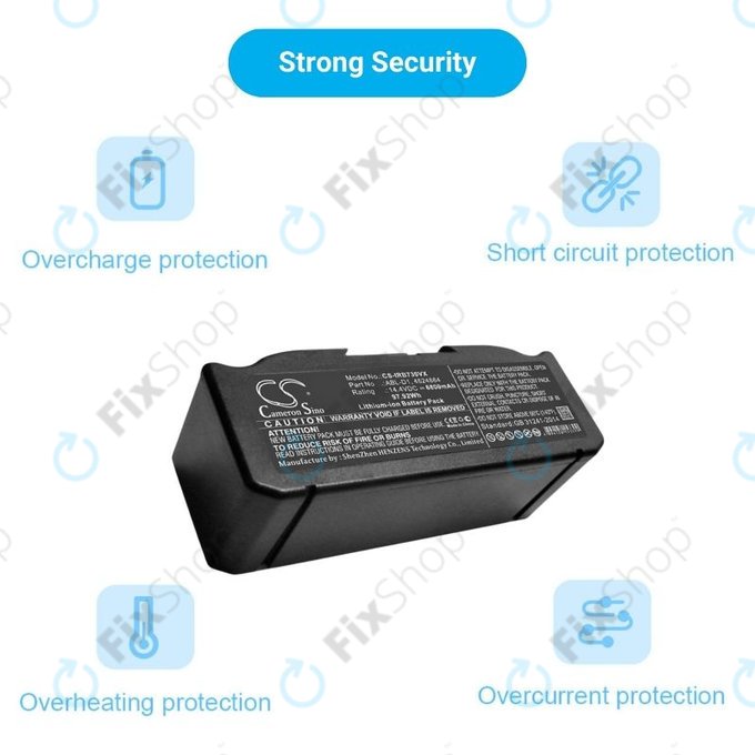 iRobot Roomba e-series, i-series - Akku Batterie ABL-D1, 4624864, ABL-D2 Li-Ion 14.4V 6800mAh HQ