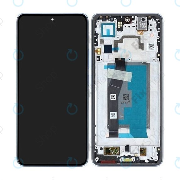 Xiaomi 14T - LCD Display + Touchscreen Front Glas + Rahmen (Titan Blue) - 5600050N12A00 Genuine Service Pack