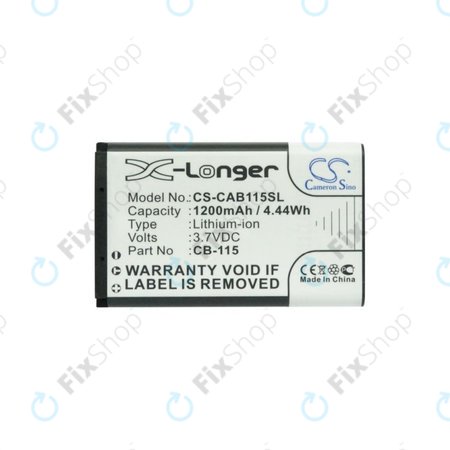 Akku batterie für CAT B100, 1200mAh, Li-Ion, 3.7V, CB-115, HQ