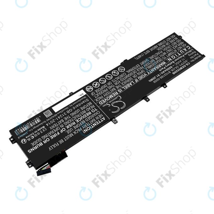 Akku batterie für Dell XPS 15, Dell Precision 9560, 9570, 8000mAh, Li-Pol, 11.4V, 6GTPY, HQ