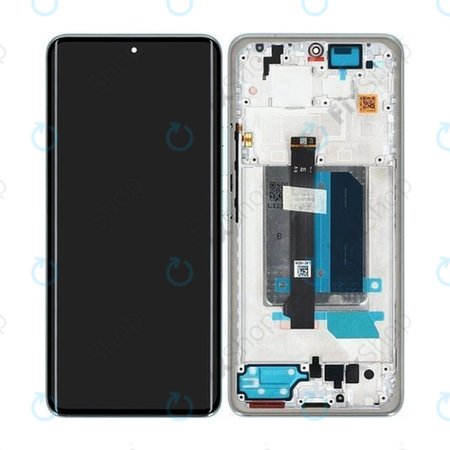 Xiaomi Redmi Note 14 Pro+ 5G 24094RAD4G - LCD Display + Touchscreen Front Glas + Rahmen (Frost Blue) - 5600170O16U00 Genuine Service Pack